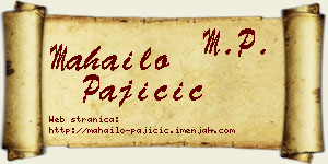 Mahailo Pajičić vizit kartica